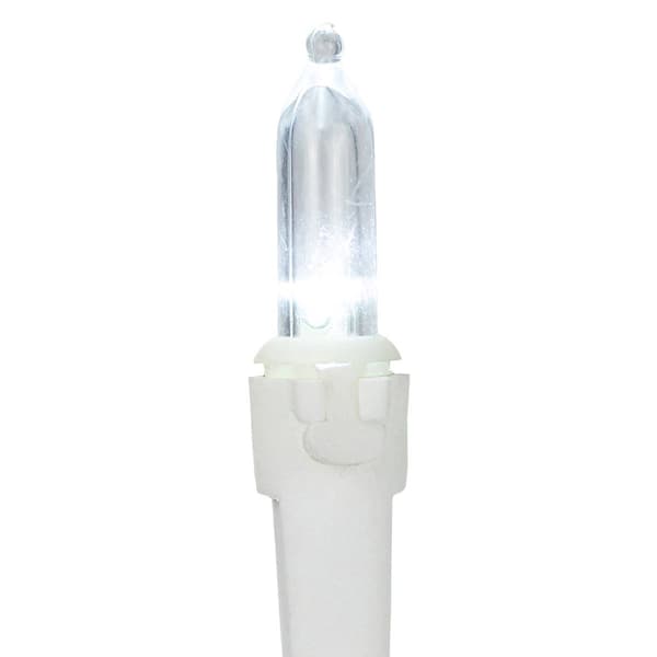 Northlight Seasonal 50ct. White LED Christmas Lights - White Wire
