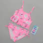 Girls (7-16) Kensie 2pc. Foil Shell Tankini Swim Set - image 2