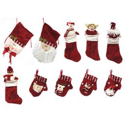 CMI 10pc. Red Christmas Stocking and Gift Bag Set