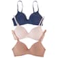 Womens Rene Rofe 3pk. Molded Wire Free Bra B26009H3-RMNB - image 1