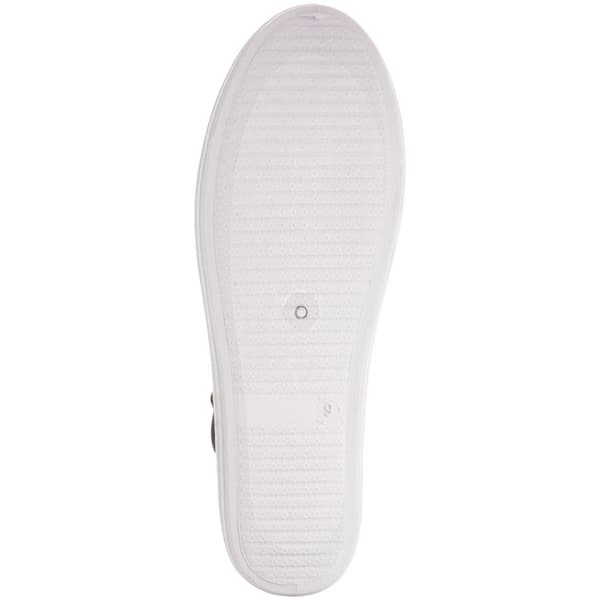 Womens Ashley Blue Mary Jane Canvas Slip On Flats