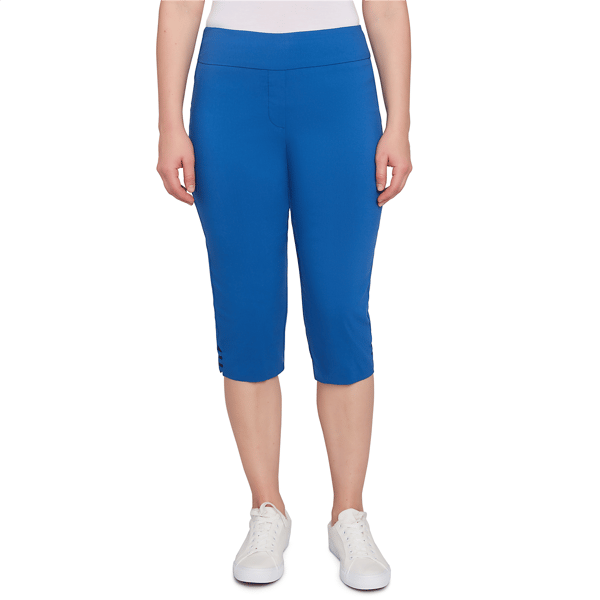 Womens Ruby Rd. Americana Chic Ladder Hem Americana Capri - image 