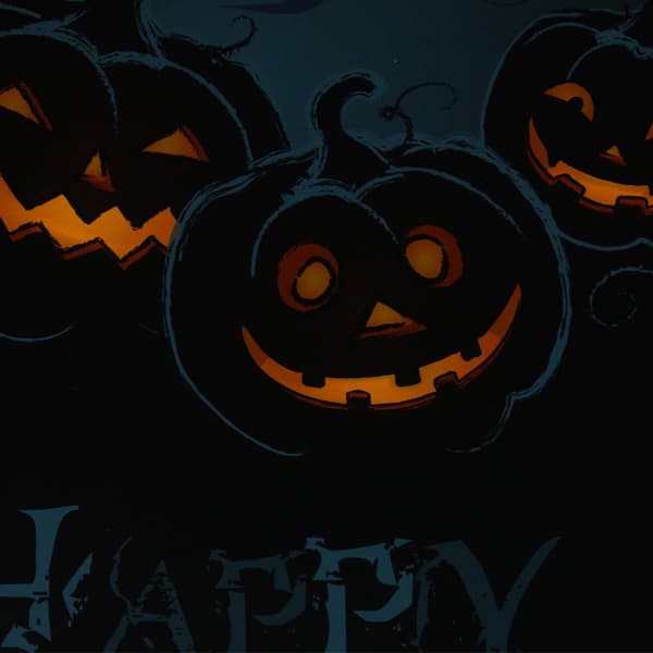 Northlight Seasonal LED Jack-O'-Lanterns Happy Halloween Wall Art