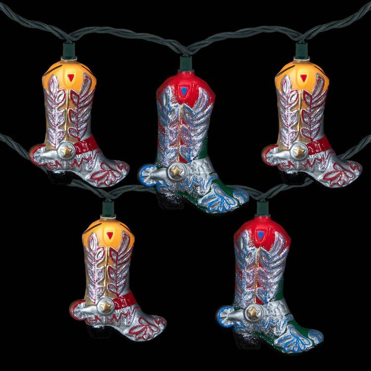Northlight Seasonal 6ft. Cowboy Boots Patio String Light Set