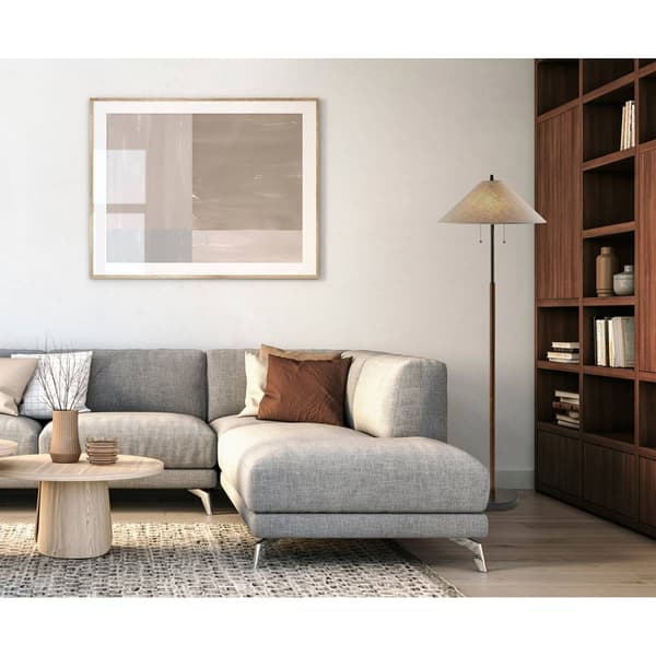 Adesso Palmer Walnut Floor Lamp