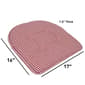 Sweet Home Collection Houndstooth Memory Foam Chair Pad - image 3