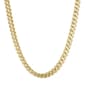 Mens Lynx Stainless Steel Gold-Tone Foxtail Chain Necklace - image 1