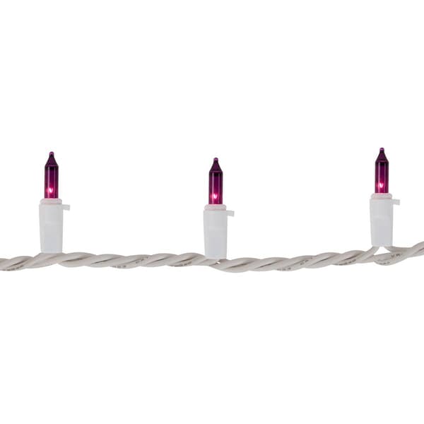 Northlight Seasonal 7ft. Purple Christmas Lights - White Wire