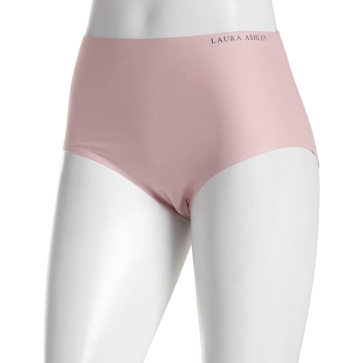 Womens Laura Ashley® Brushed Micro Laser Brief Panties...