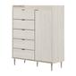 South Shore Hype Winter Oak Door Chest w/5 Drawers - image 1