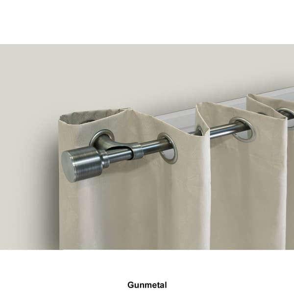 Blackout Cap Finial Curtain Rod