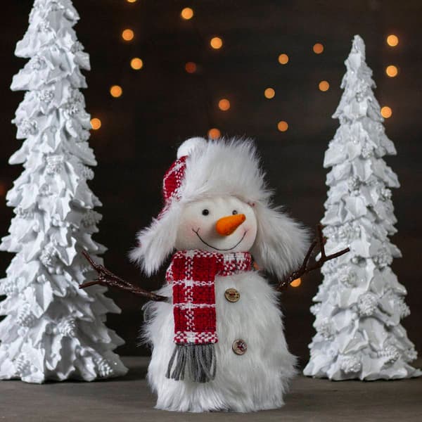 Northlight Seasonal 10in. Snowman in Plaid Christmas Decoration