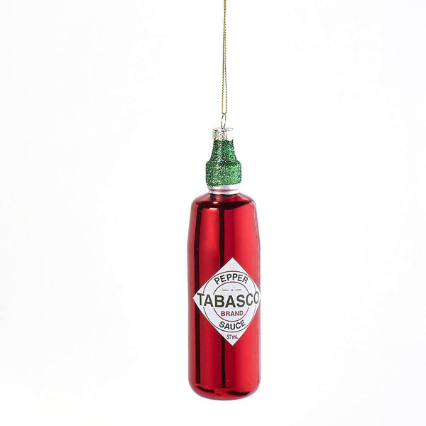 Glass Tabasco Sauce Ornament - image 