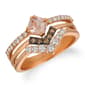 Le Vian(R) 14kt. Rose Gold 3/8ctw. Morganite Diamond Accent Ring - image 1