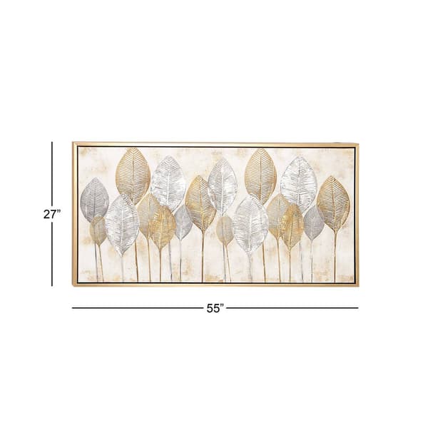 CosmoLiving by Cosmopolitan Brown Canvas Wall Art