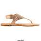 Womens Fifth & Luxe Glitter T-Strap Thong Sandals - image 2