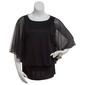 Womens MSK Glitter Mesh Dolman Blouse - image 1