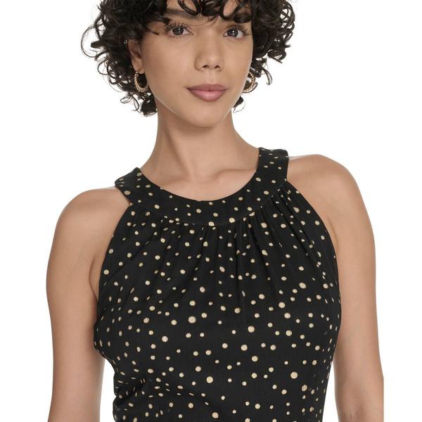 Womens Tommy Hilfiger Sleeveless Tiered Halter Neck Maxi Dress