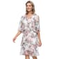 Womens SLNY Tier Floral Jacket Dress - image 1