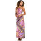 Juniors Morgan & Co. Scarf Print Halter Maxi Dress - image 2