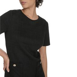 Womens Tommy Hilfiger Short Sleeve Shift Dress w/ Pocket