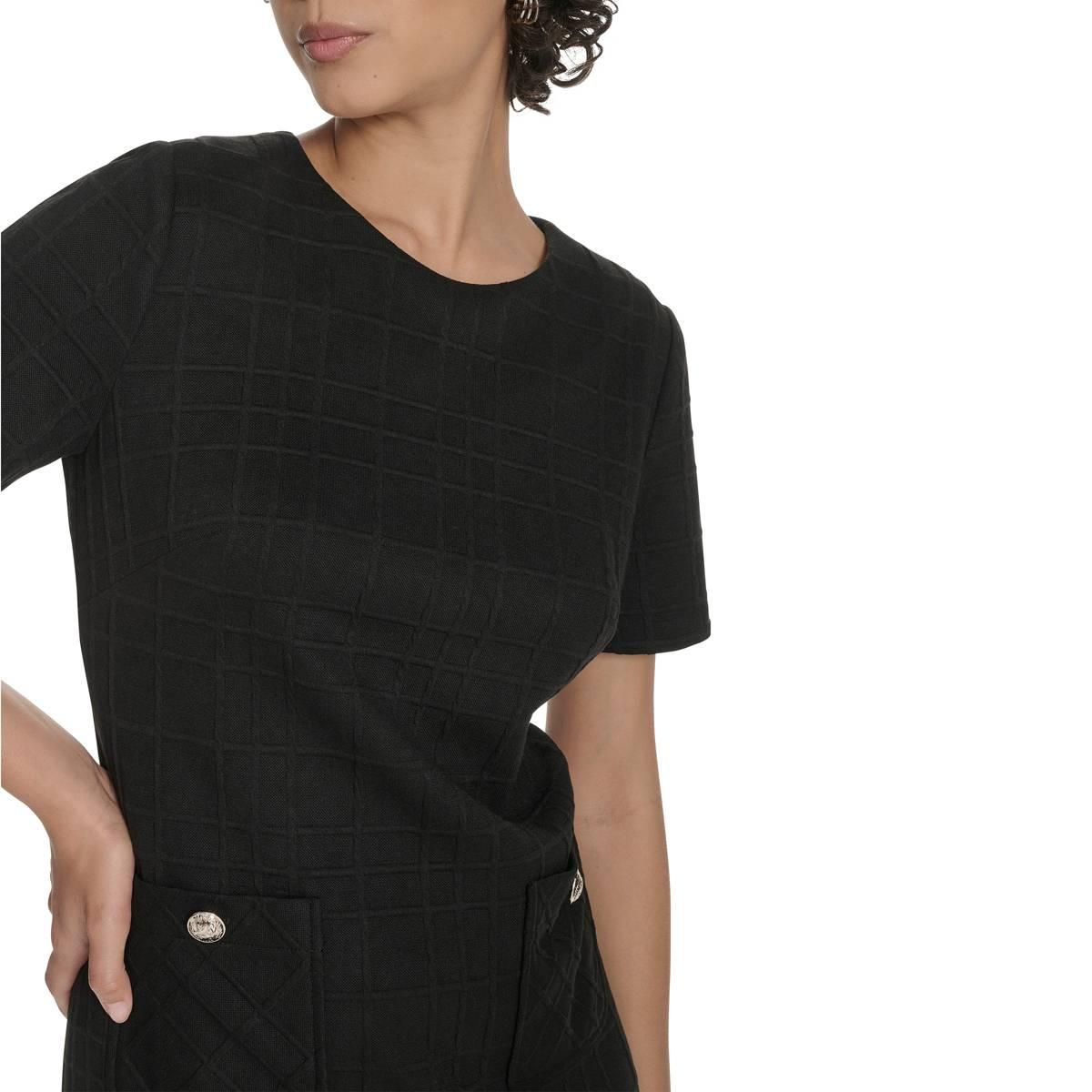 Womens Tommy Hilfiger Short Sleeve Shift Dress w/ Pocket