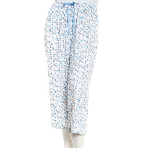 Plus Size HUE(R) Icy Margarita Printed Capri Pajama Pants