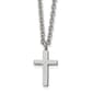 Mens Gentlemen's Classics&#40;tm&#41; High Polished Silver Cross Necklace - image 1