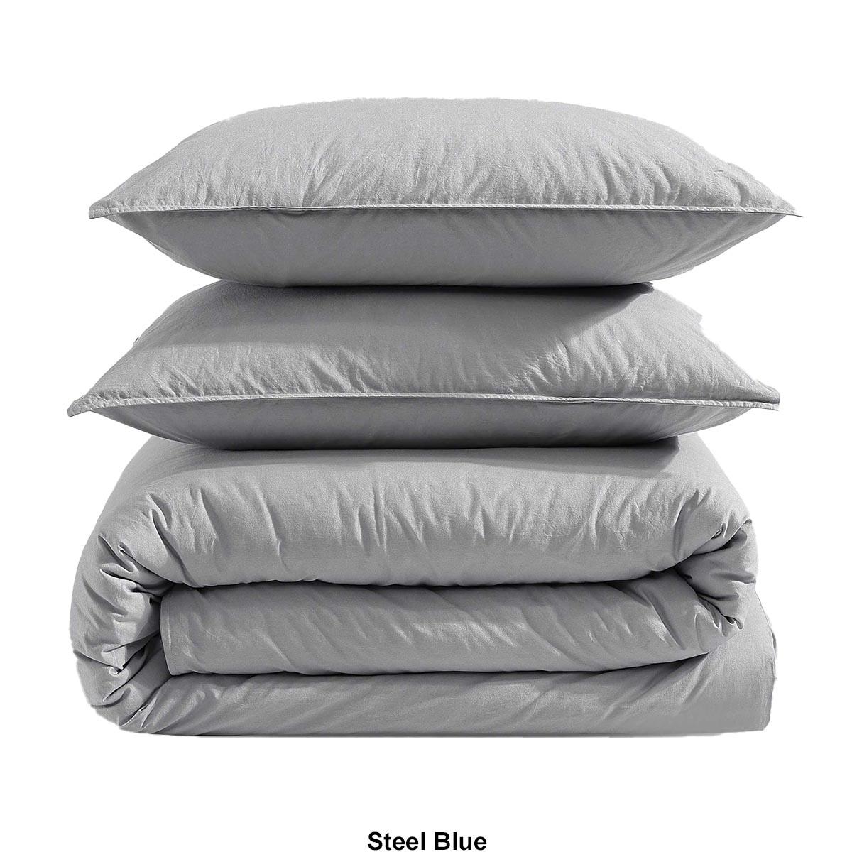 Calvin Klein Washed Percale Cotton 3pc. Duvet Cover Set