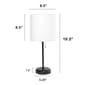 Creekwood Home Oslo 19.5in. Table Lamp w/ Power Outlet - image 4