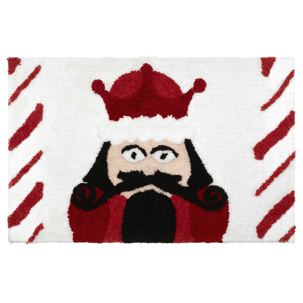 Avanti Peppermint Nutcracker Bath Rug