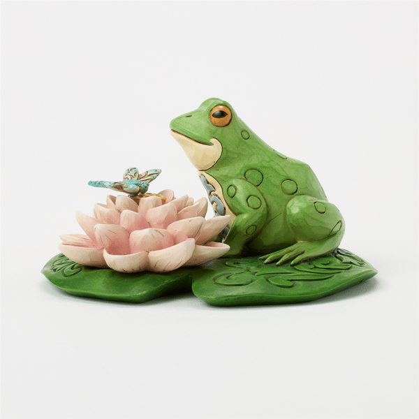 Jim Shore Heartwood Creek Frog on Lilypad Figurine