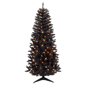 Puleo International 7ft. Pre-Lit Black Carson Pine Christmas Tree - image 1
