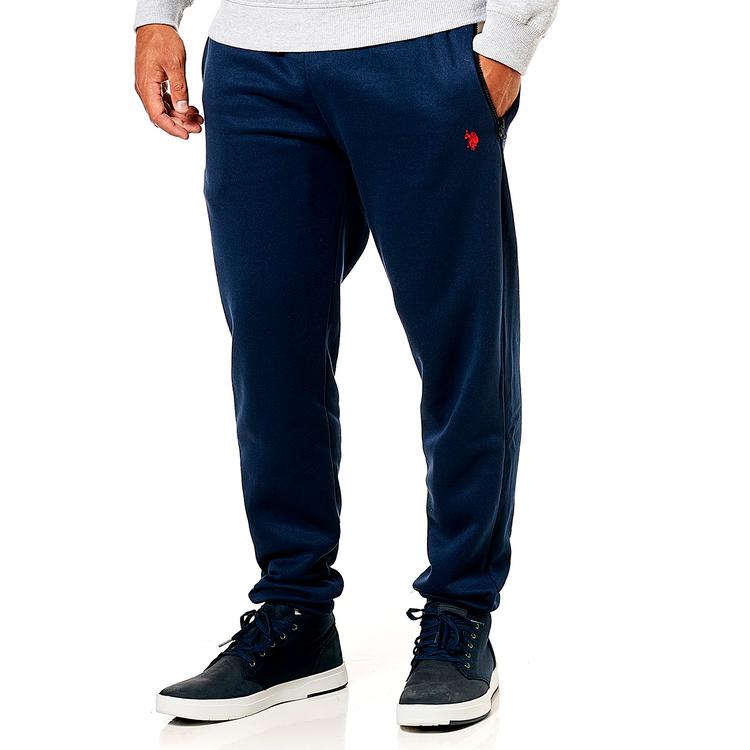Mens U.S. Polo Assn.(R) Solid Joggers with Zipper Pockets