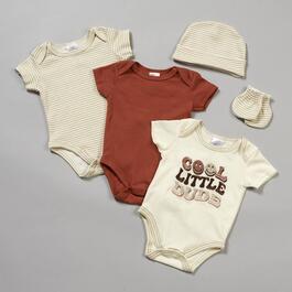 Baby Boy &#40;3-6M&#41; Little Beginnings&#40;R&#41; 5pc. Cool Dude Bodysuit Set