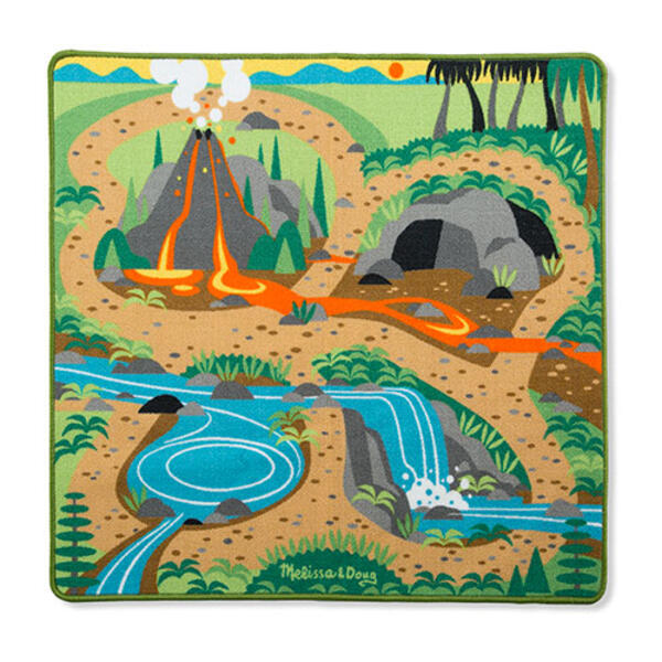 Melissa &amp; Doug(R) Prehistoric Playground Dinosaur Rug - image 