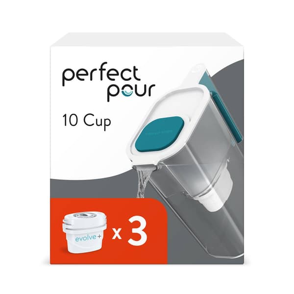 Aqua Optima Large Water Filter Pitcher w/ 3 Evolve+ Water Filters