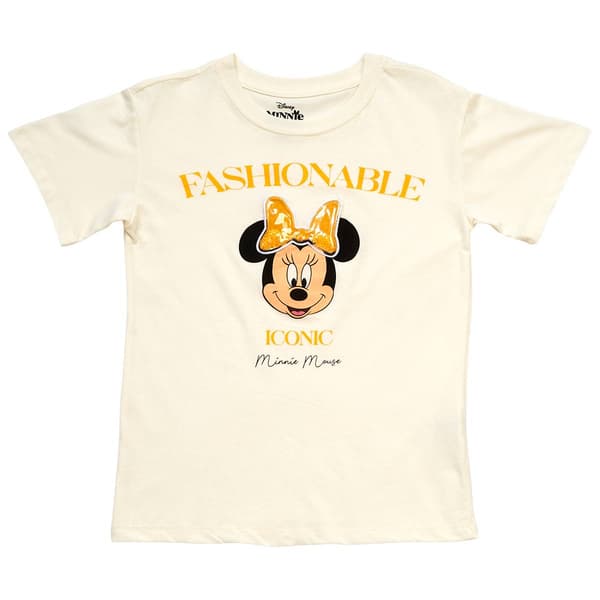 Girls (7-16) Disney Short Sleeve Minnie Mouse Fashion Icon Tee - image 