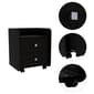 FM FURNITURE York Black Wengue Night Stand - image 5