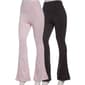 Juniors No Comment 2pk Fleece Lined Wide Leg Flare Legging - image 1