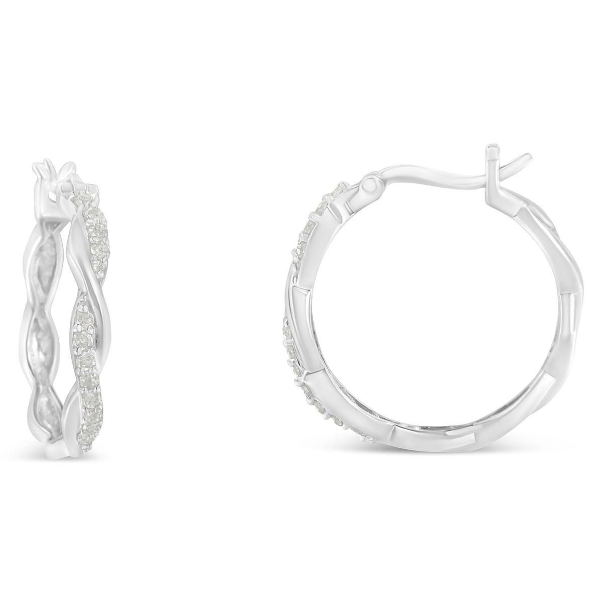 Diamond Classics™ Sterling Silver Twisted Spiral Earrings