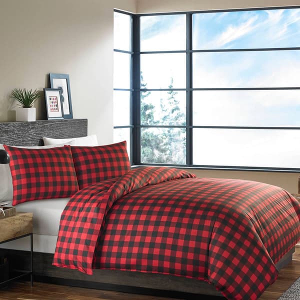 Eddie Bauer Mountain Plaid Reversible Comforter Set