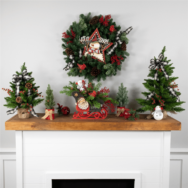Northlight Santa Claus "Merry Christmas" Sleigh Décor