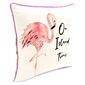 Jordan Manufacturing On Island Time Flamingo Outdoor Throw Pillow - image 2