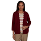 Womens Alfred Dunner Union Square Scallop Two in One Blouse - image 1