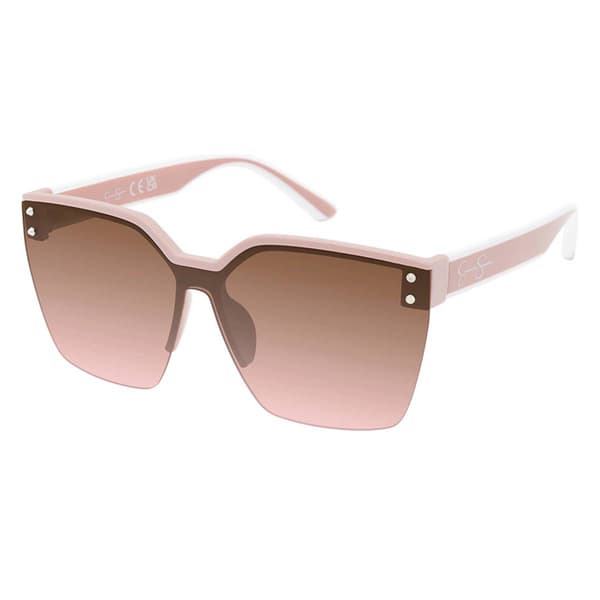 Womens Jessica Simpson Rimless Shield Sunglasses