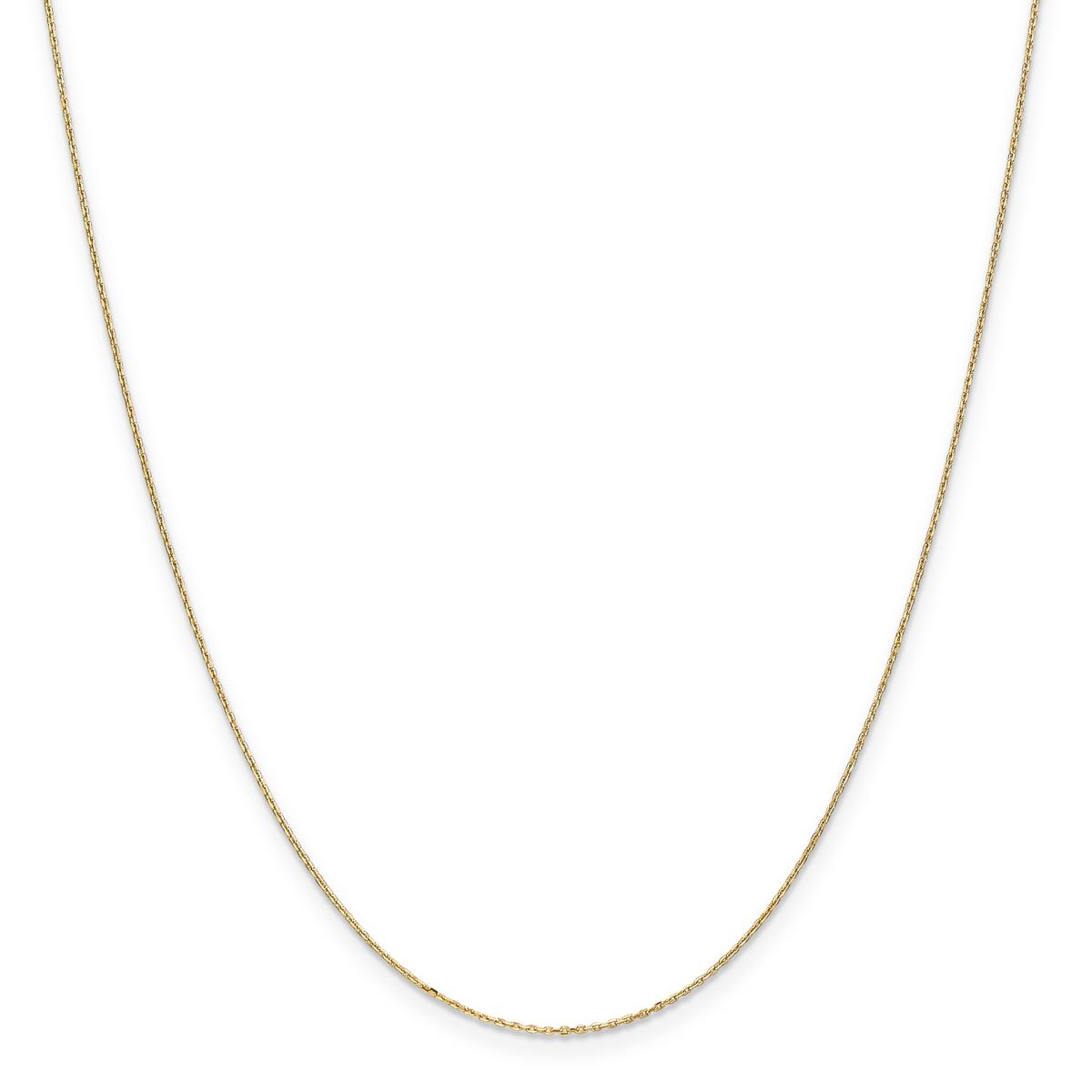 Unisex Gold Classics™.8mm. 14kt. Diamond Cut Cable Chain...