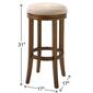New Ridge Home Goods Victoria Bar-Height Backless Wood Barstool - image 4