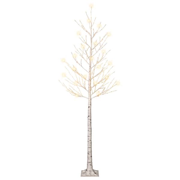 Puleo International 8ft. Pre-Lit Artificial Twig Tree