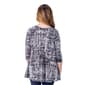 Womens 24/7 Comfort Apparel Geometric Open Cardigan - image 2